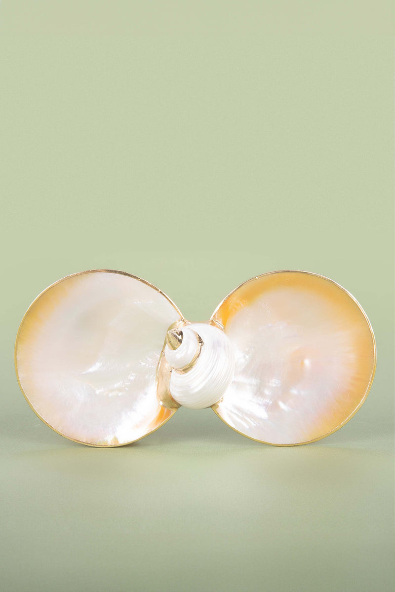 Mother-of-Pearl Double Utility Dish with Turbo Shell