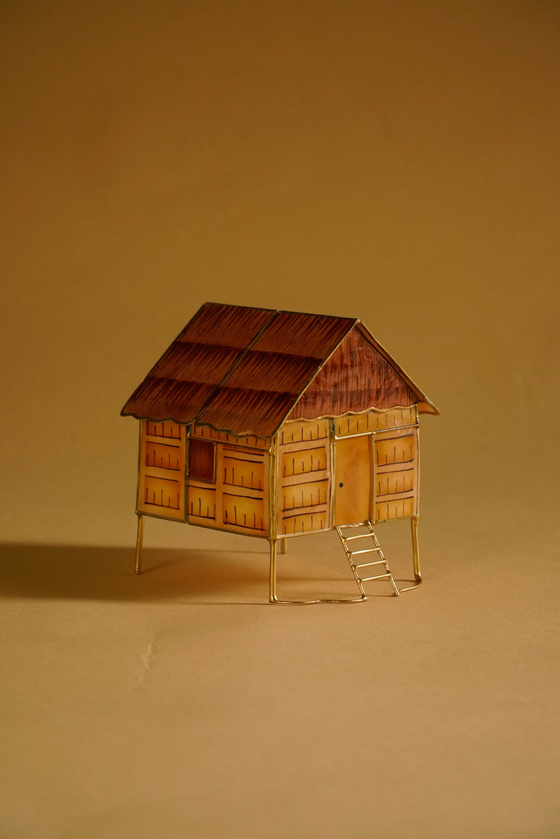 Wired Capiz Bahay Kubo Table Decor