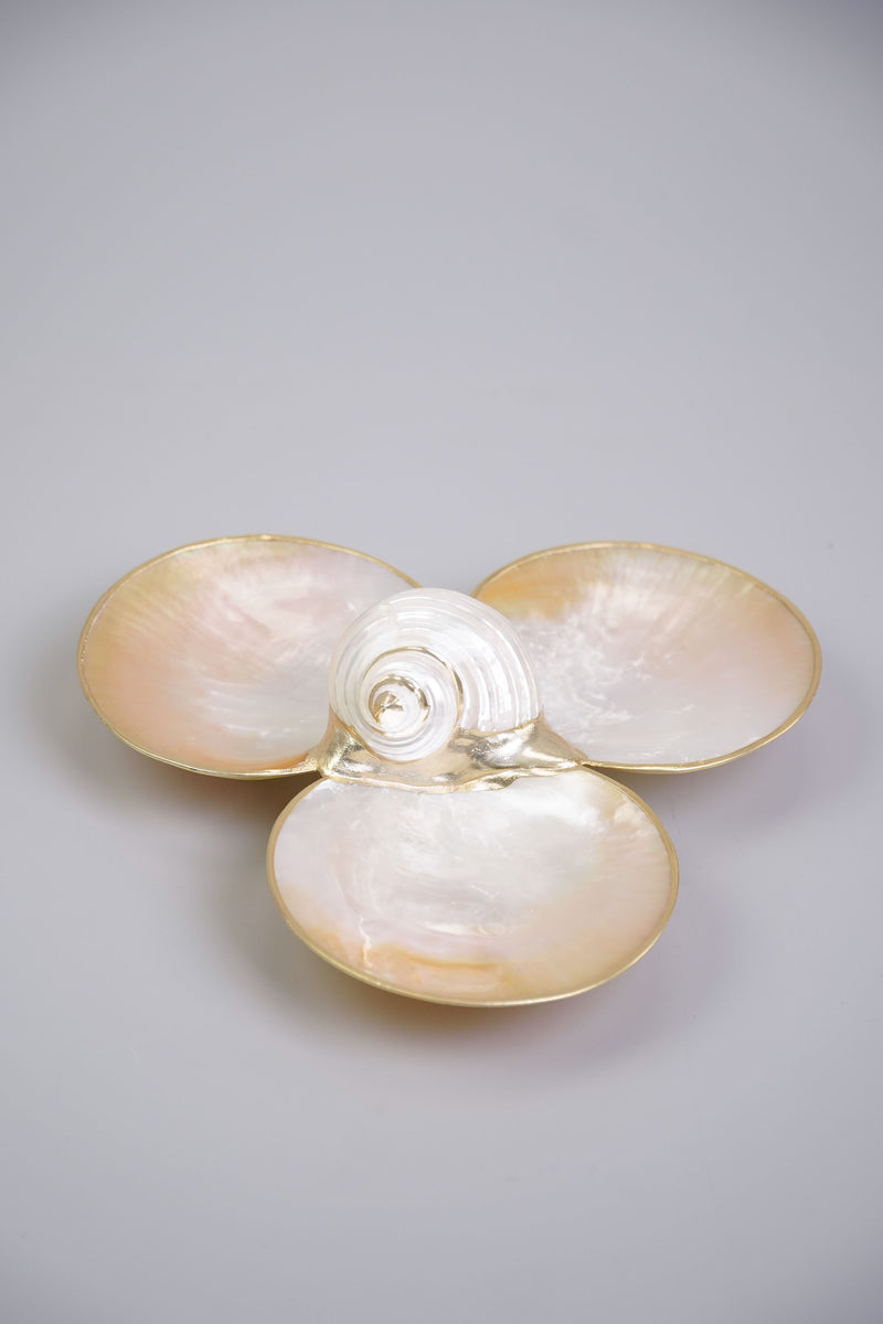 Mother-of-Pearl Triple Utility Dish