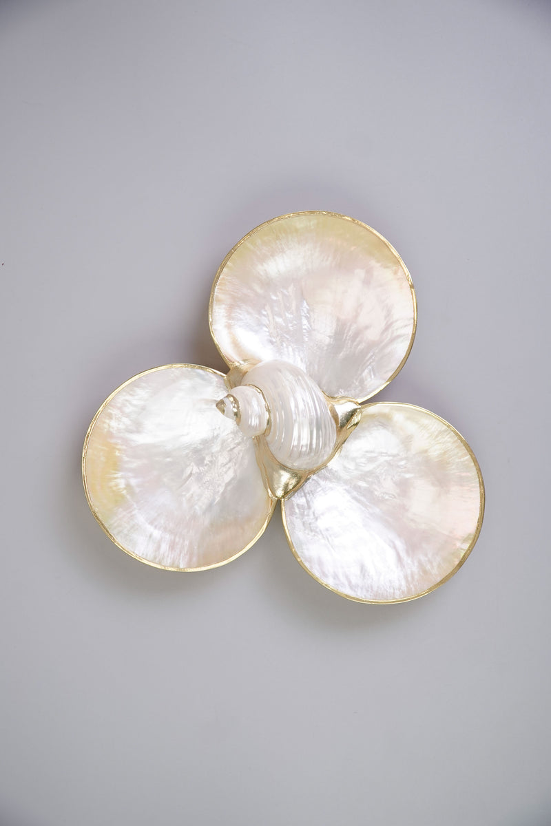 Mother-of-Pearl Triple Utility Dish