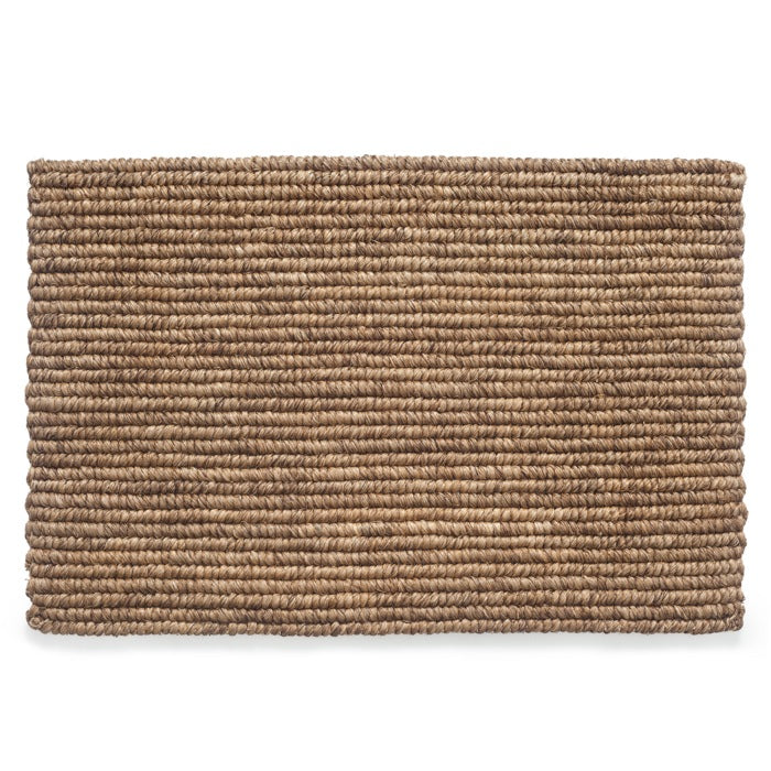 Abaca Binding Door Mat — Tobacco