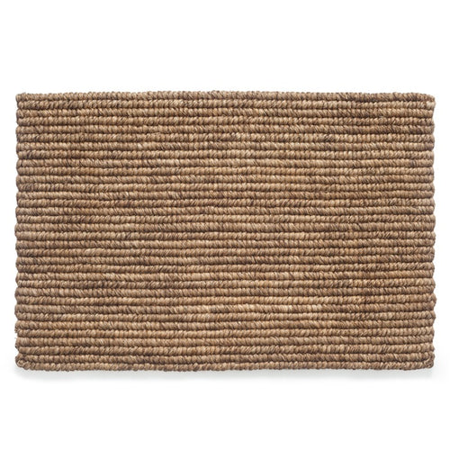 Abaca Binding Door Mat — Tobacco