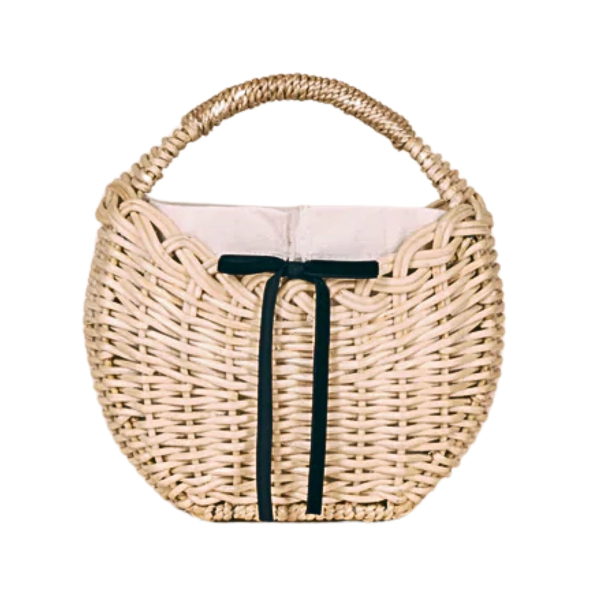 Jane Structured Rattan Bag