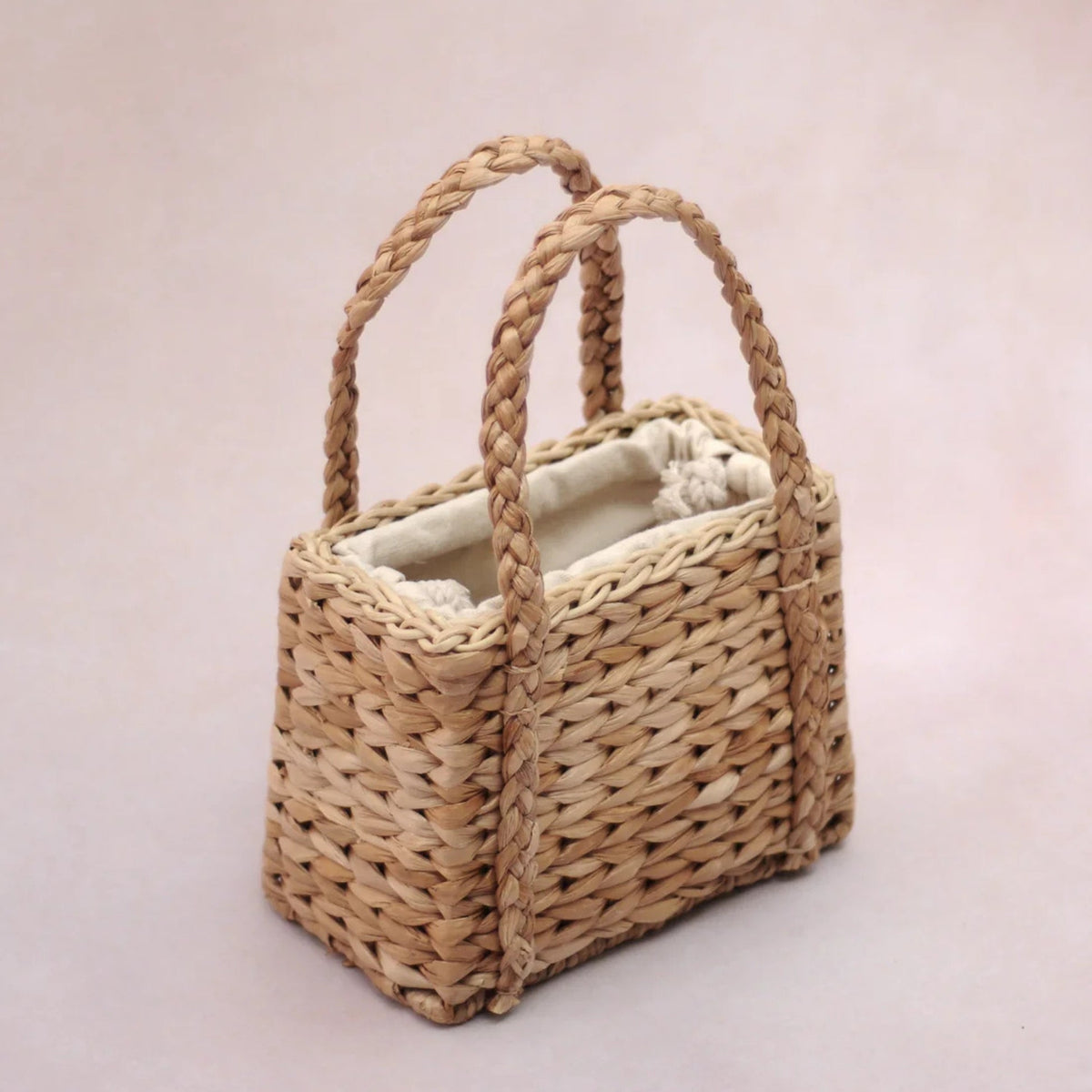 Charlotte Water Hyacinth Structured Bag