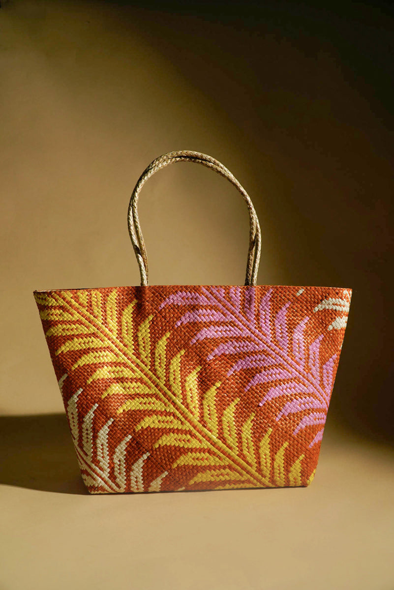 Tikog Handbag — Diagonal Design