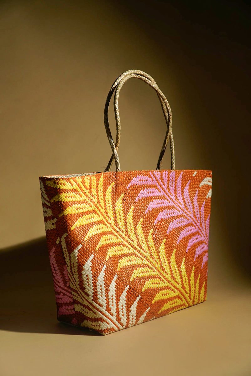 Tikog Handbag — Diagonal Design