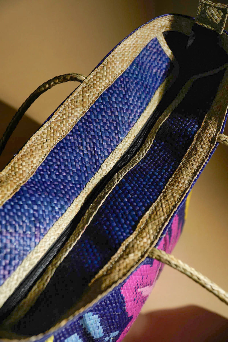 Tikog Handbag — Mixed Leaves