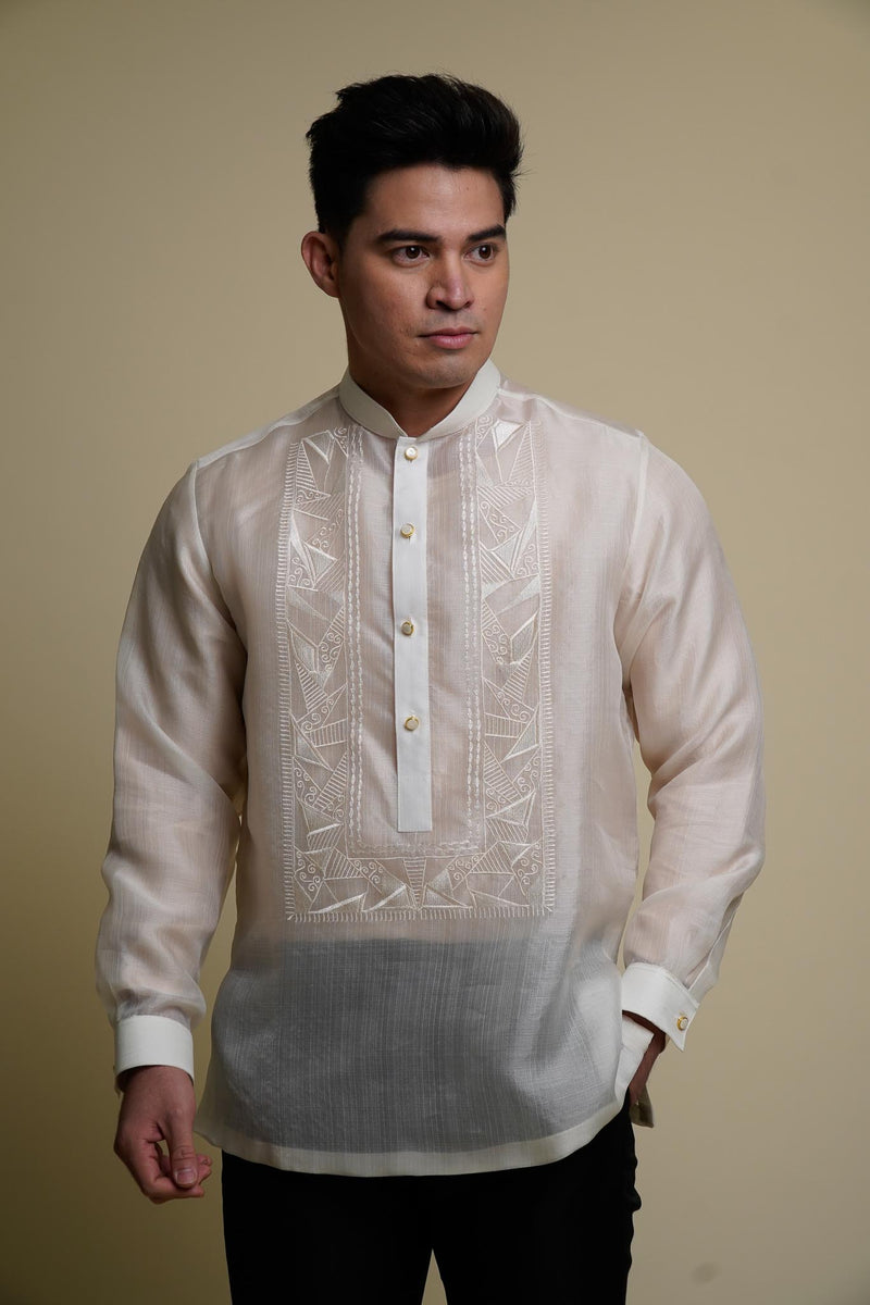 Adam Silk Long-Sleeved Barong