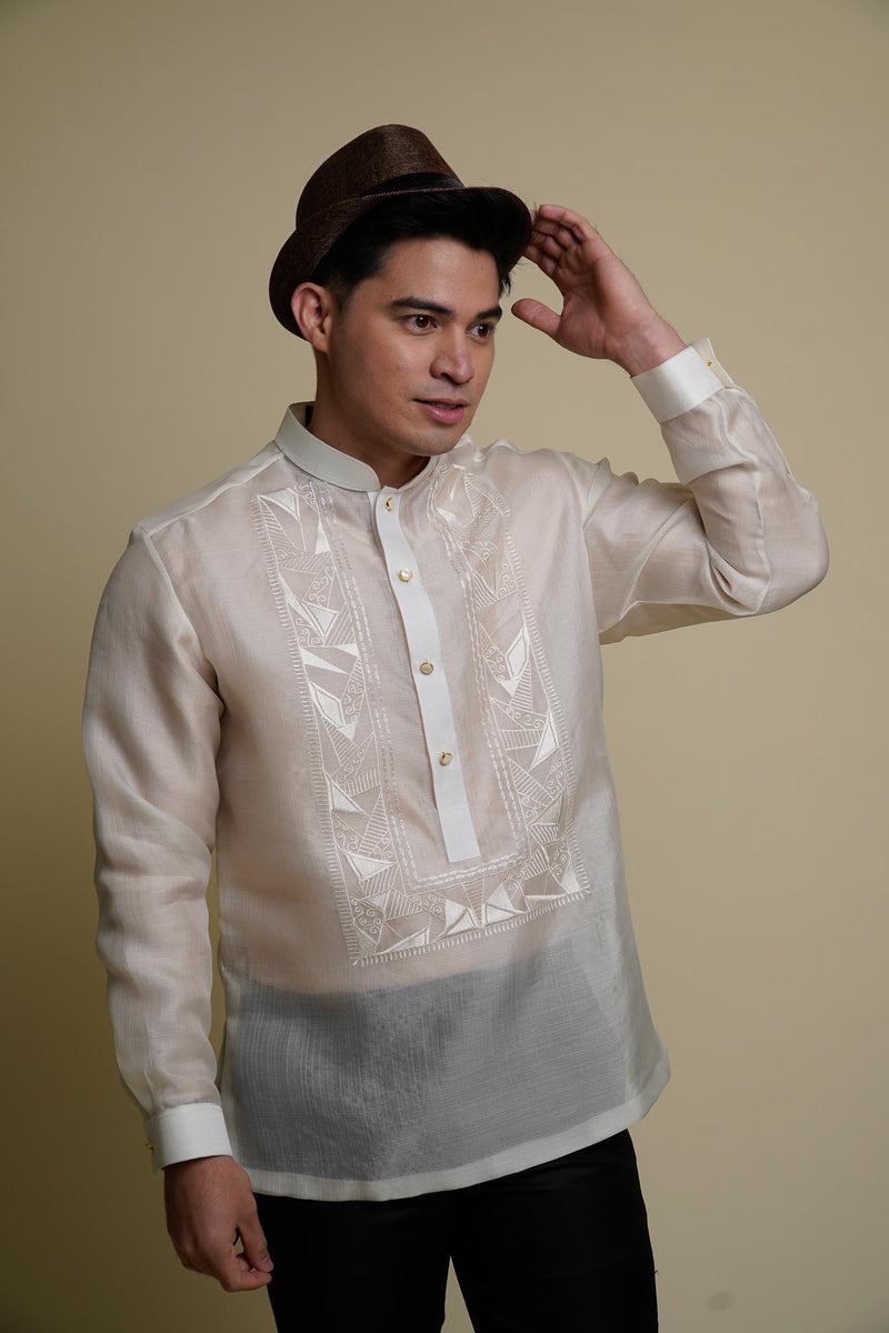 Adam Silk Long-Sleeved Barong