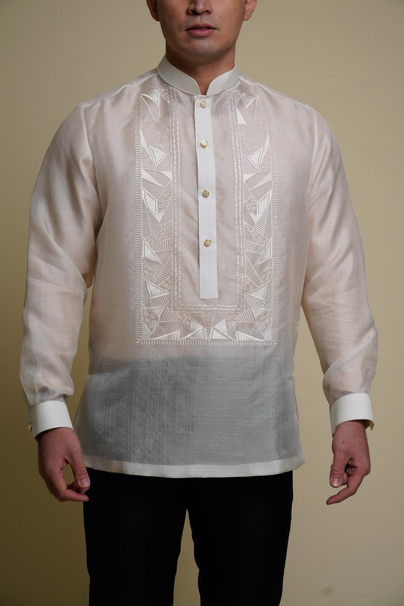 Adam Silk Long-Sleeved Barong