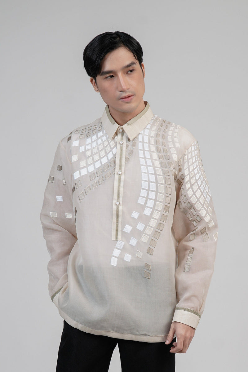 Jusi Barong with Capiz Design
