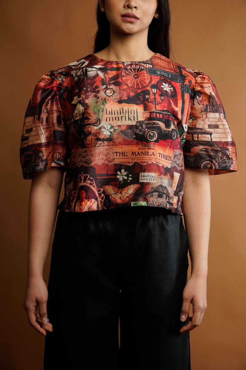 Top Manila Kimona Slub Silk Wide