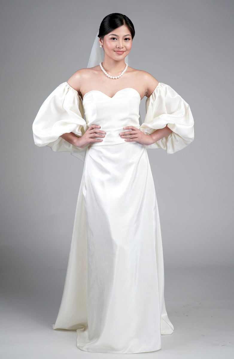 Shantung Modern Maria Bridal Gown