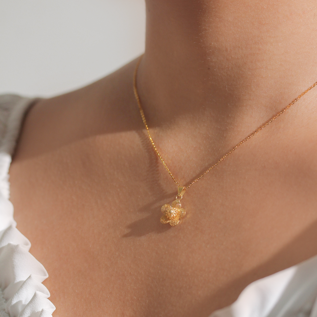 Sampaguita Minimalist Pendant Necklace