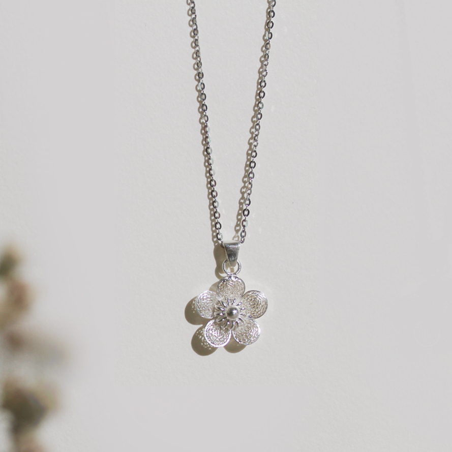 Sampaguita Minimalist Pendant Necklace