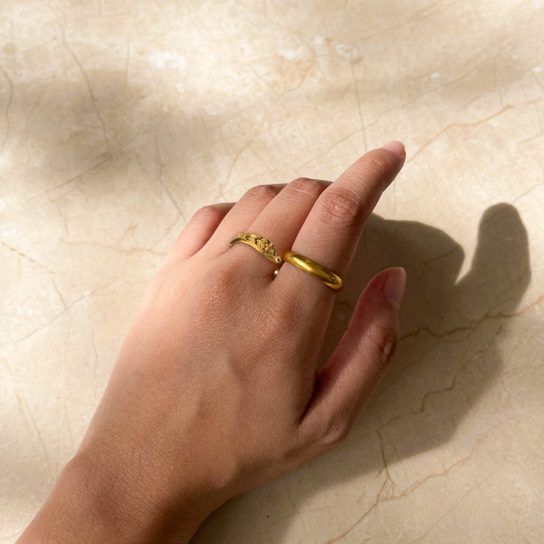 Cecilia Filigree Gold Ring