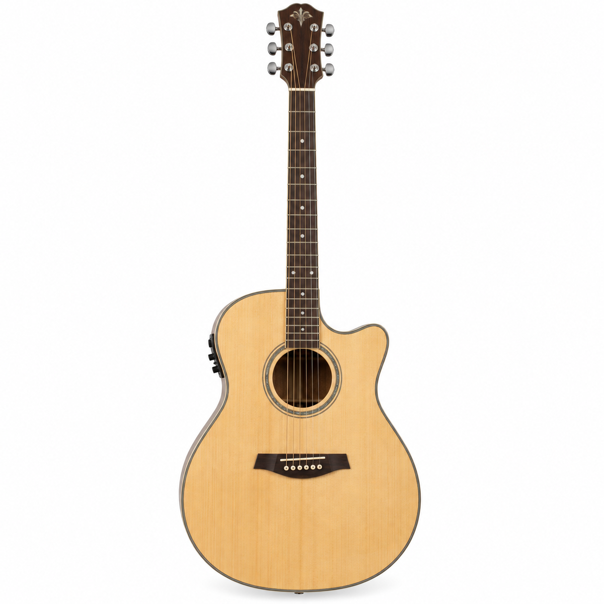 JMJ JQ-01E Cutaway Acoustic-Electric Guitar
