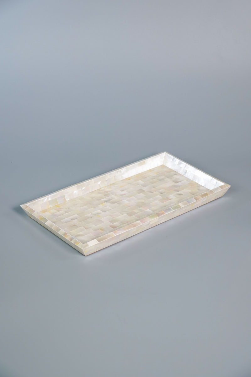White Mother of Pearl Catch All Tray