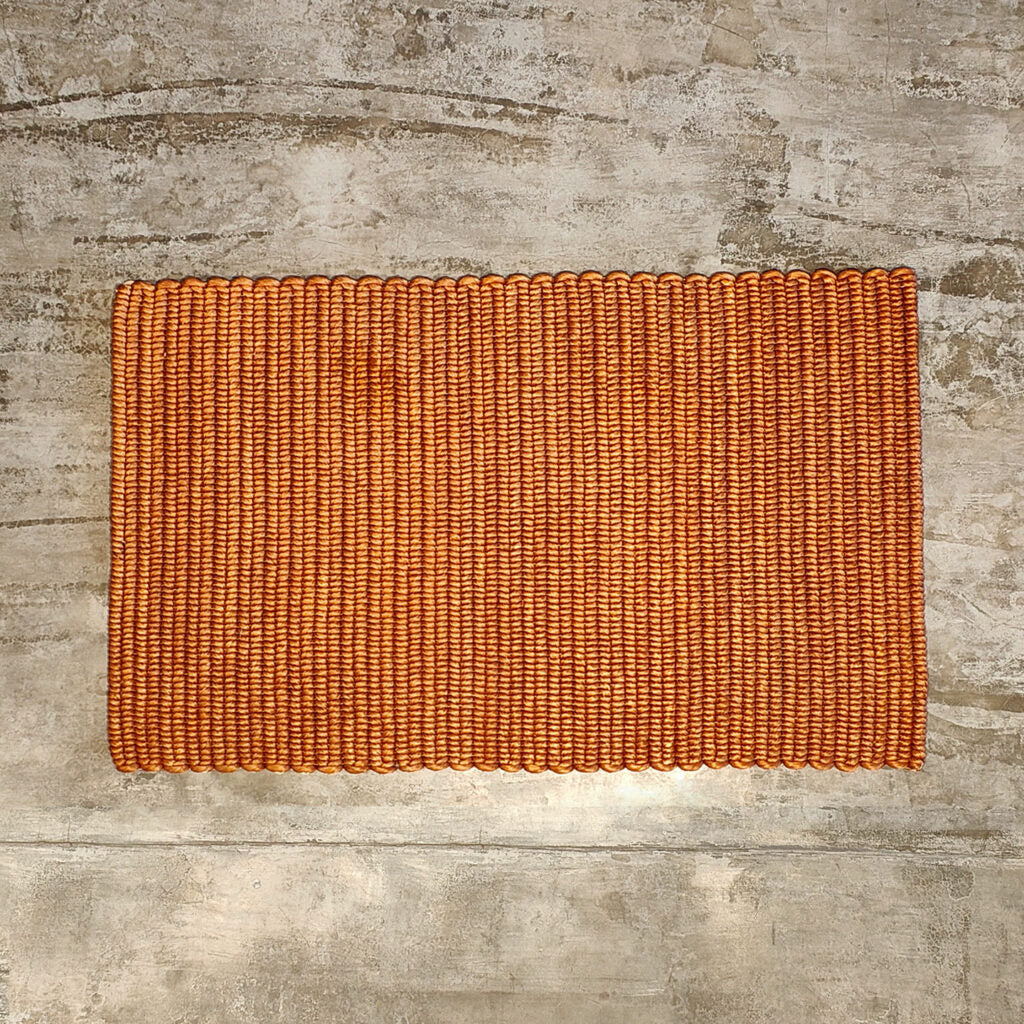 Medium Binding Weave Rug — Mahogany Brown