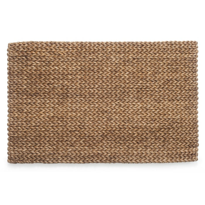 Door Mat Herringbone Abaca — Tobacco