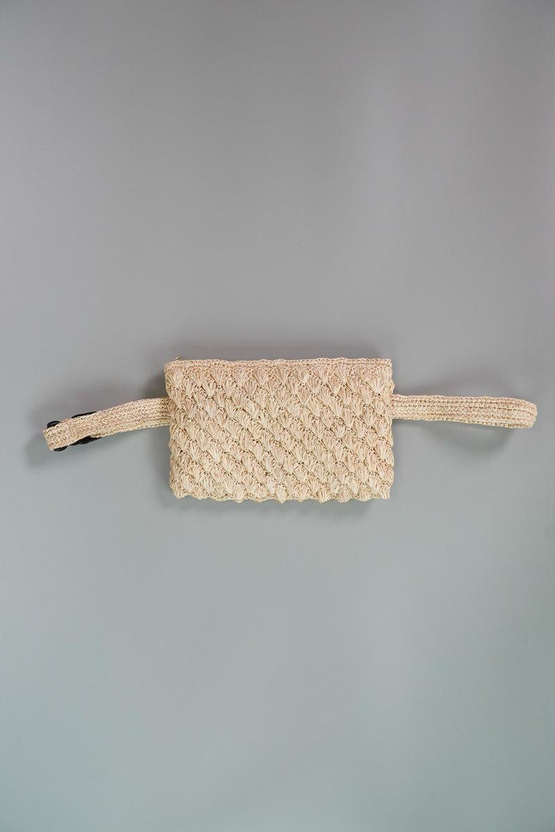 Native Crochet Belt Bag — Natural