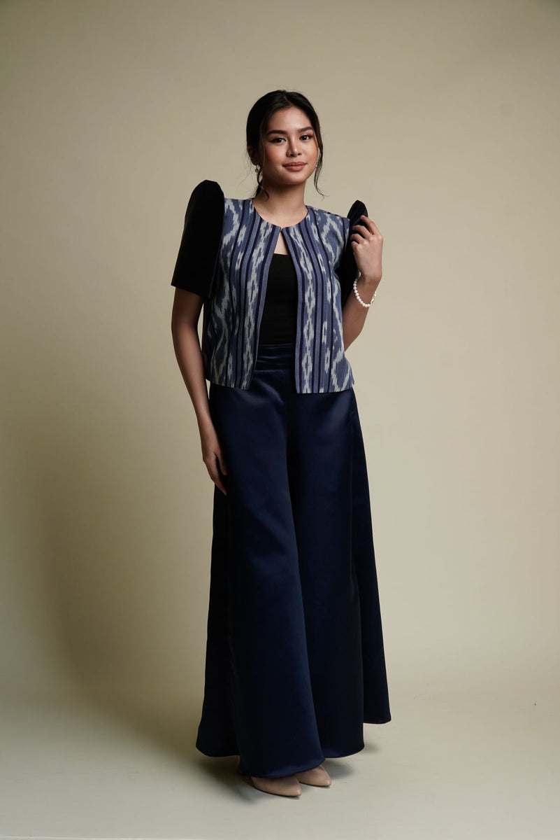 Women's Ethnic Terno Blazer in Blue