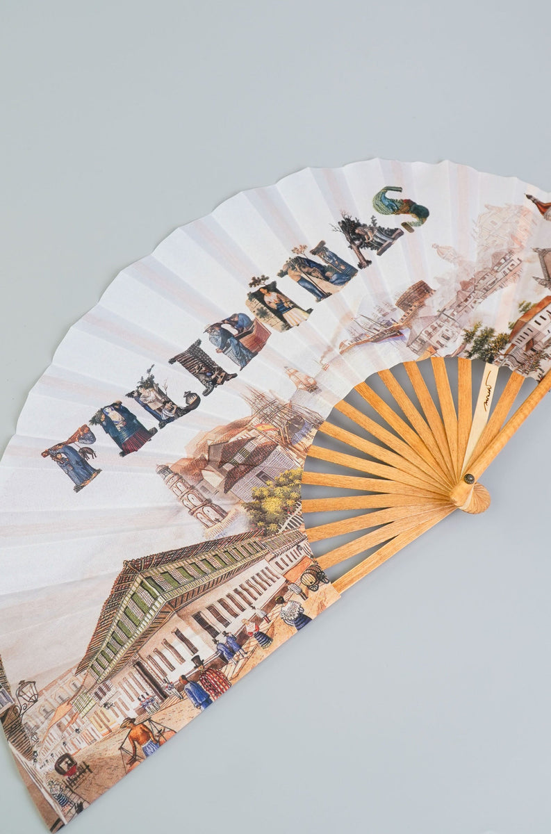 Fan with Old Filipinas Print