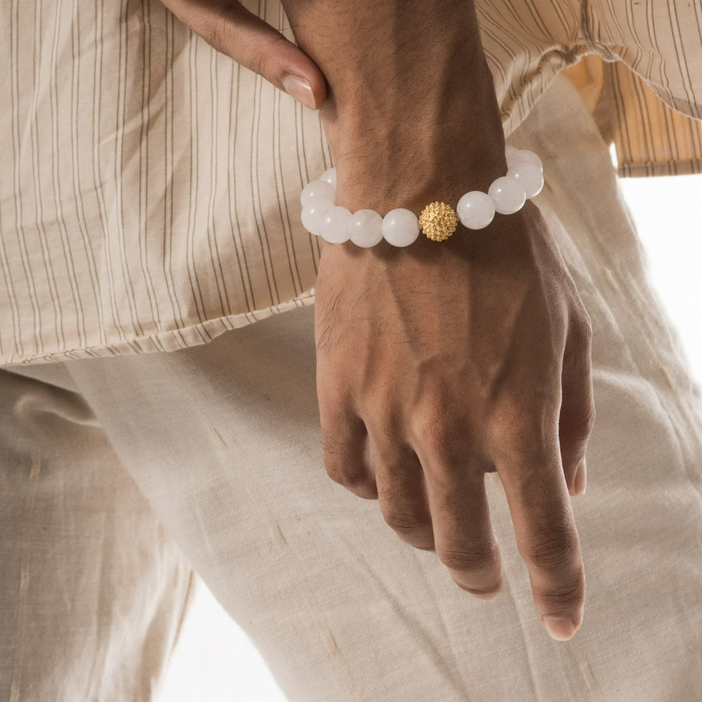 Buwan Parug Tambourine Bracelet — White