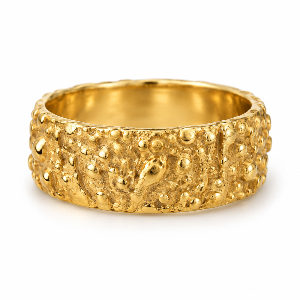 Patak Granulated Ring Band