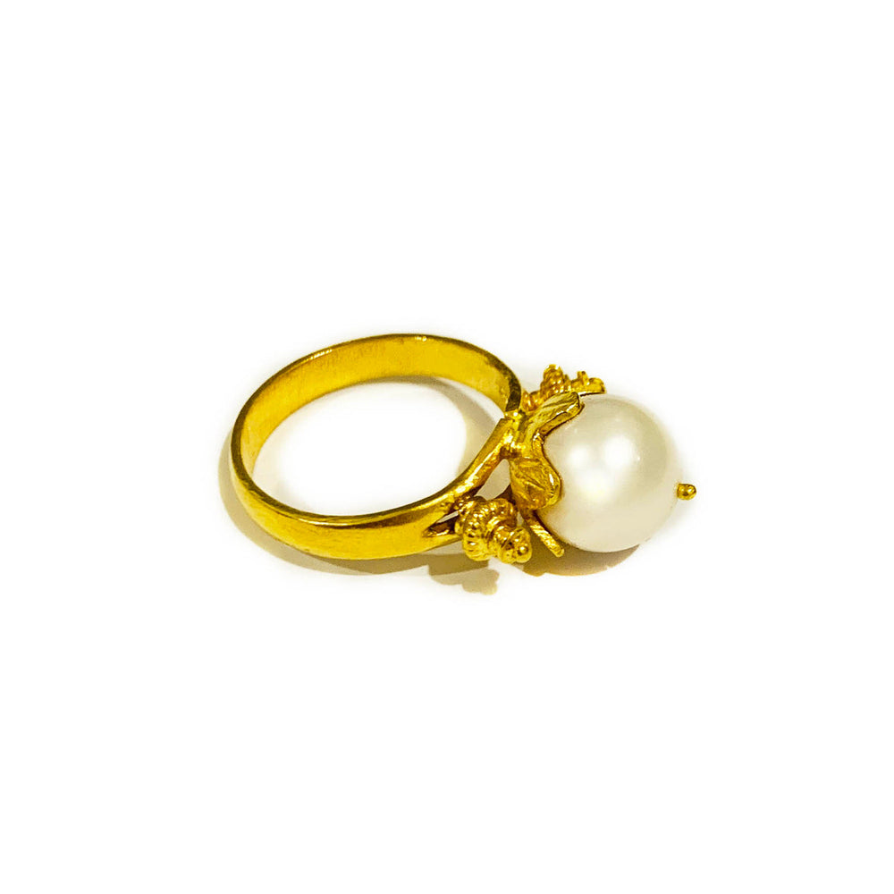 Pearl Tambourine Ring