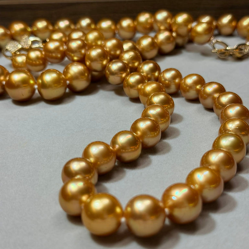 18-inch Golden South Sea Pearl Choker