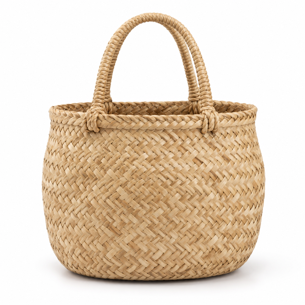 AI-generated representation of the Buslo-style handwoven abaca bucket bag