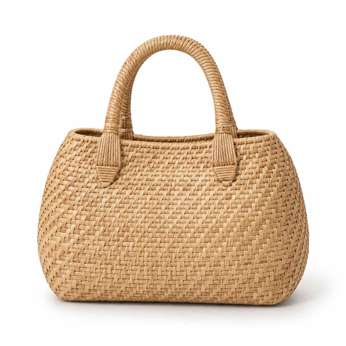 AI-generated representation of the Hazel-style handwoven abaca handbag