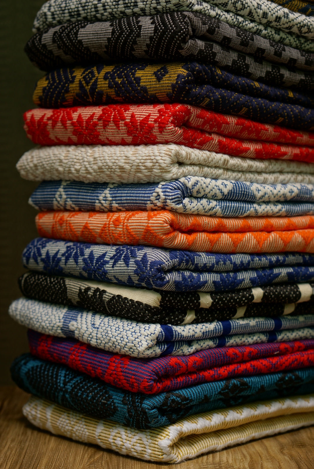 Handwoven Pinilian Inabel textile from ABEL PH, used as a table runner